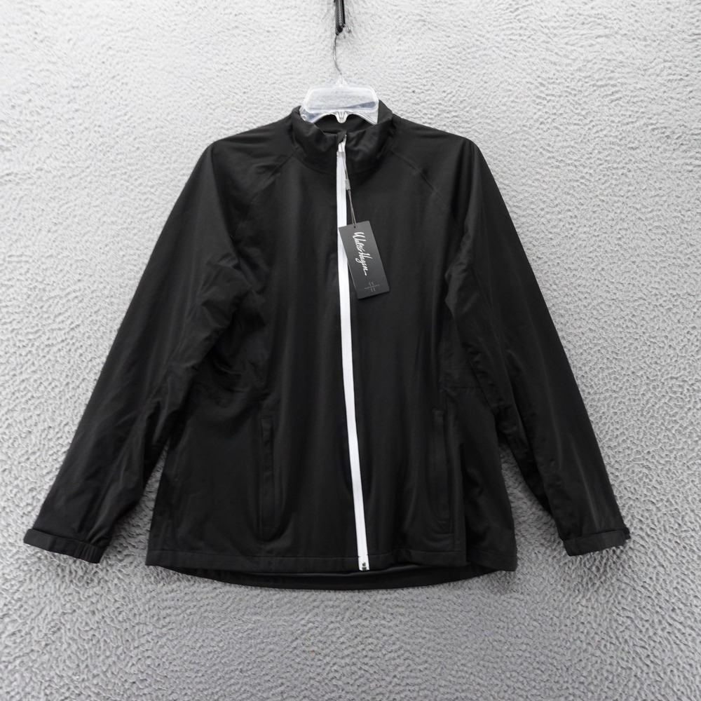 Walter Hagen P11 Performance Rain Jacket Medium Black Womens Waterproof NWT
